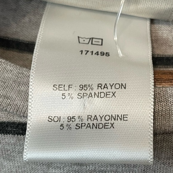 🍁🍂ANTHROPOLOGIE | DOLAN LEFT COAST COLLECTION 3/4 Ruffle Sleeve Striped Top - Picture 6 of 7